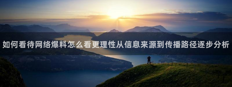 91吃瓜在线观看平台:如何看待网络爆料怎么看更理性从信息来源到传播路径逐步分析